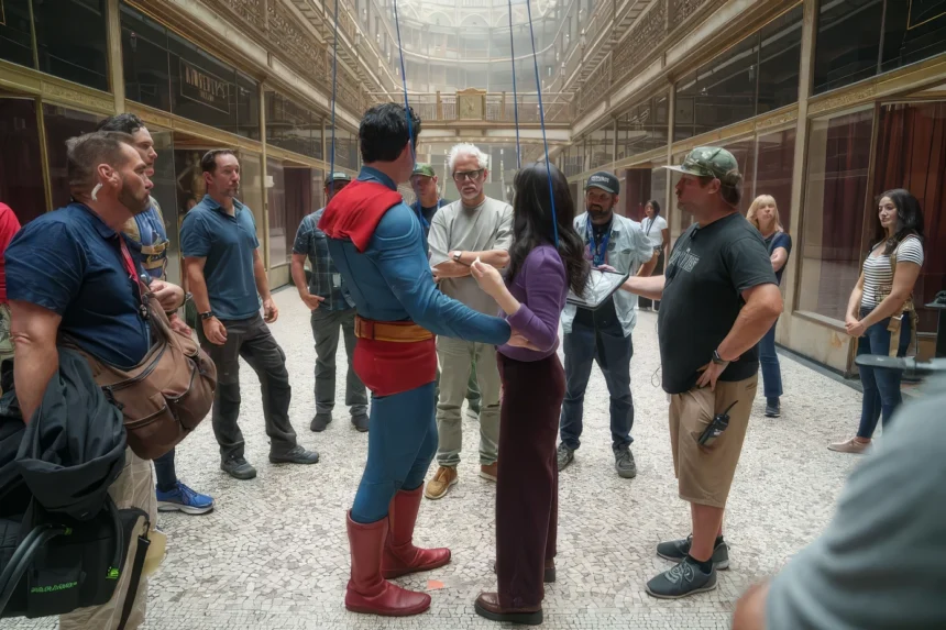 James Gunn Superman BTS